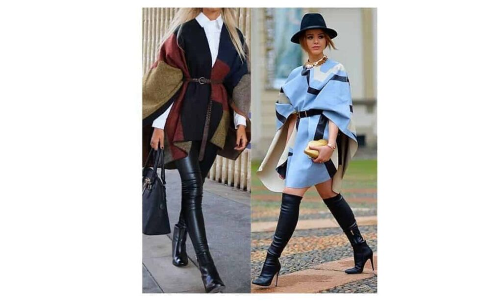 how to wear an asymmetrical poncho