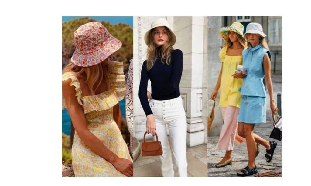 how to wear a bucket hat girl outfit fashion tips