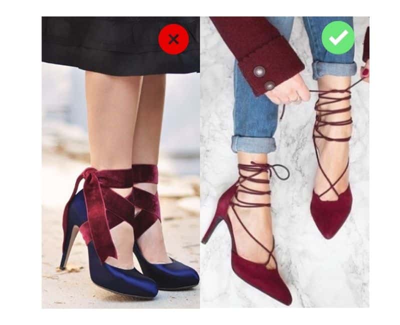 how to wear heels when you're tall