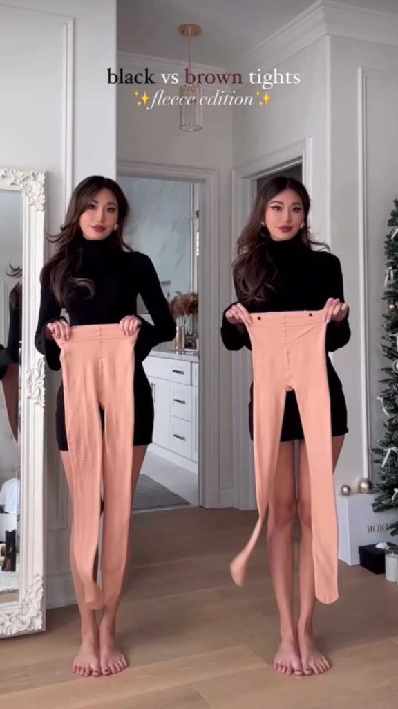 how to wear mini skirt winter