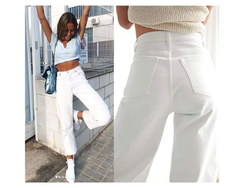 HOW TO WEAR WHITE JEANS WITH CELLULITE