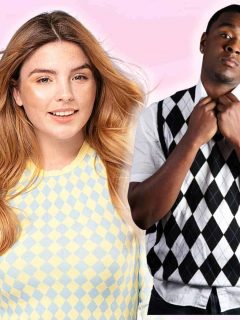 how to wear with argyle sweater