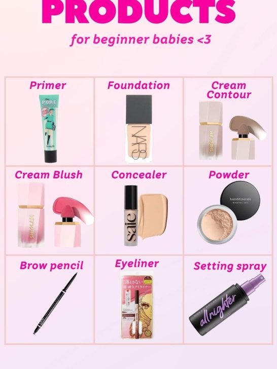 ⟡˖🫧Makeup List To Buy For Beginners!⋆౨ৎ˚⟡🌷
