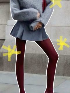 mini skirt winter outfits