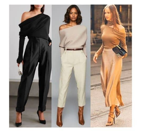 how to wear one-shoulder top , one shoulder top outfits