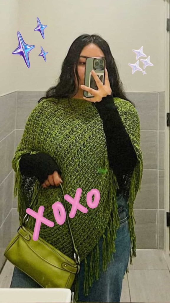 PLUS SIZE bar outfit ideas poncho
