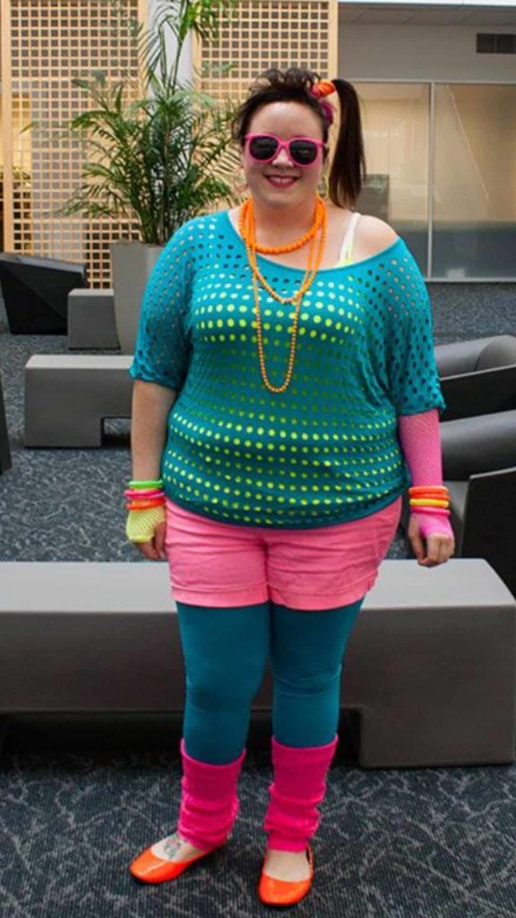 90's Aerobic Party Outfits plus size