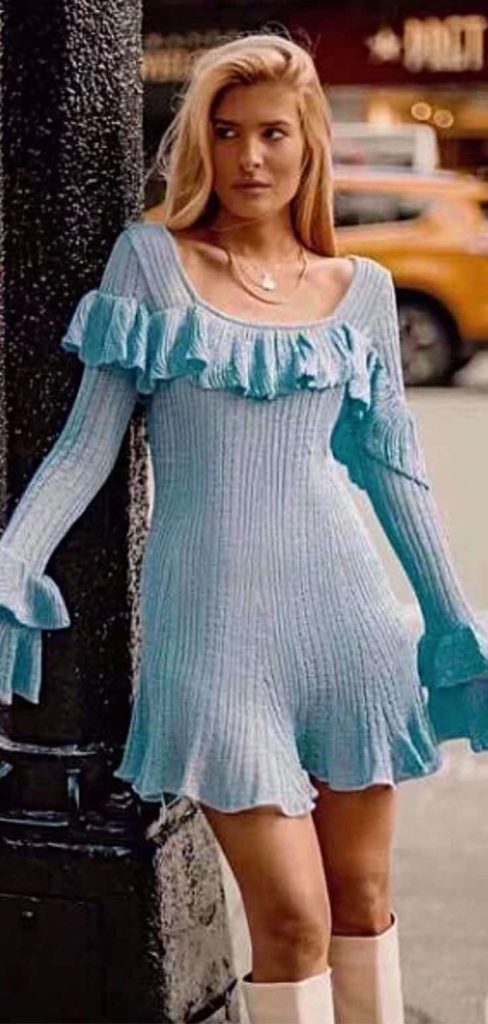 Self Portrait frill jumper dress