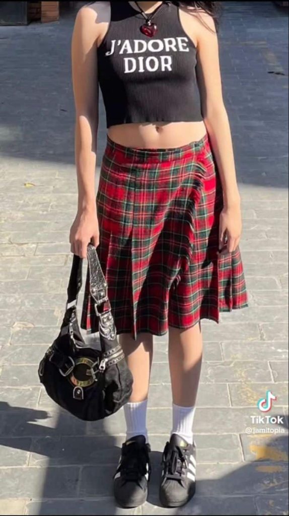 summer top and kilt