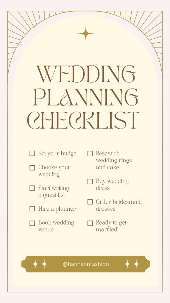 wedding planning checklist