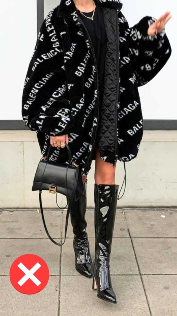 avoid big designer logos 