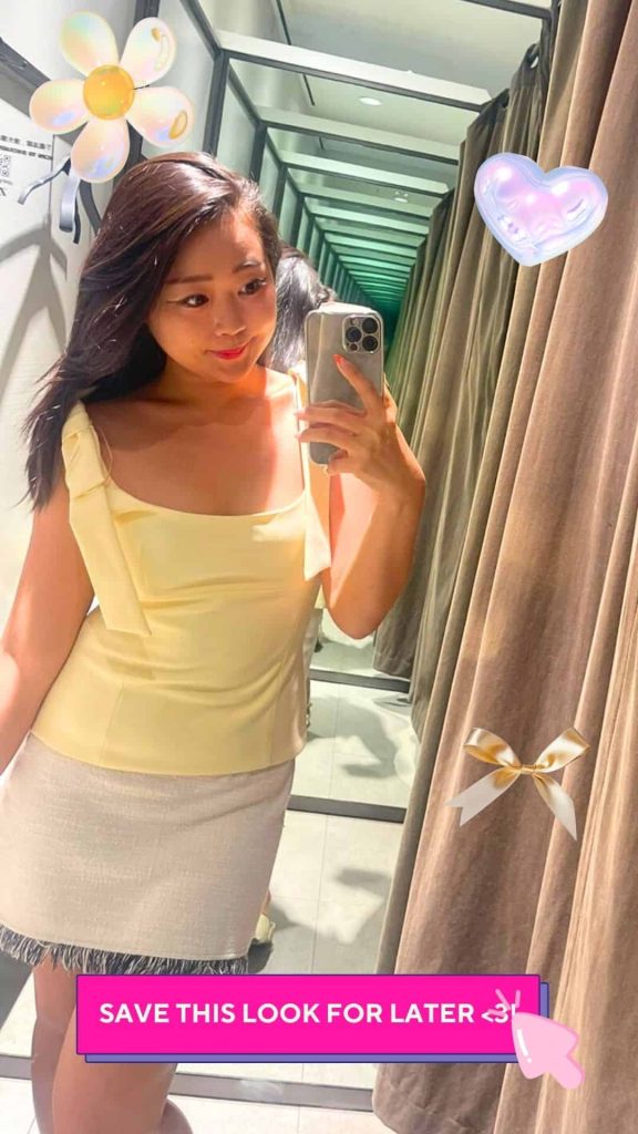 first date yellow top outfits