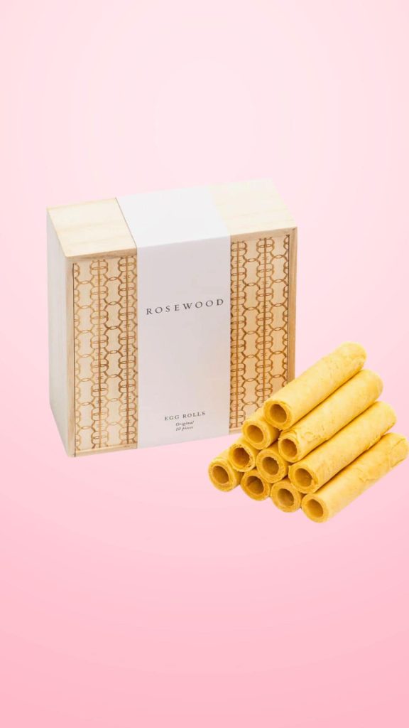 Hong Kong Souvenir egg roll rosewood hotel