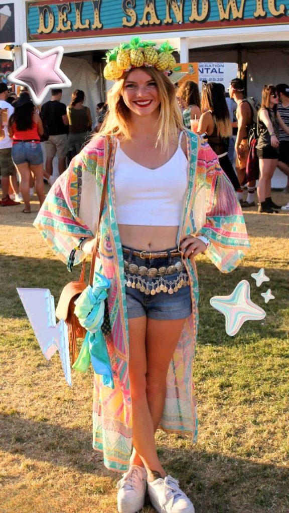 music festival outfit ideas poncho