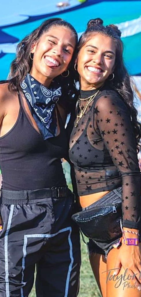 black music festival outfit idea