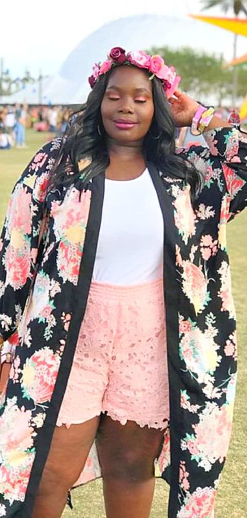 plus size music festival outfit