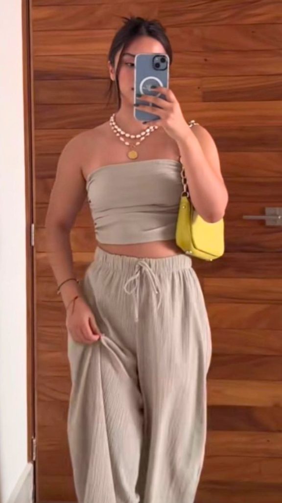 linen set vacay outfit idea