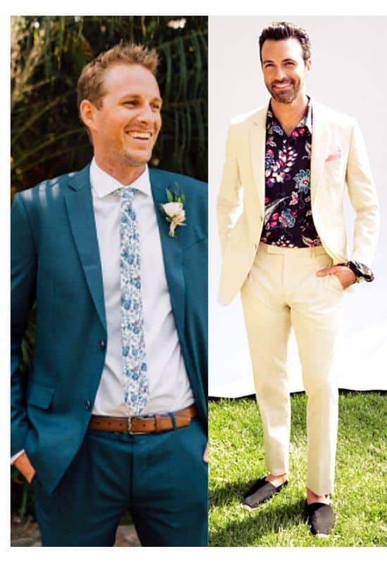Desert chic wedding guest Attire for men