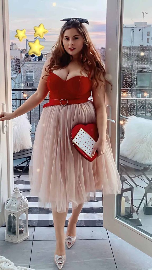 plus size midi tulle skirt