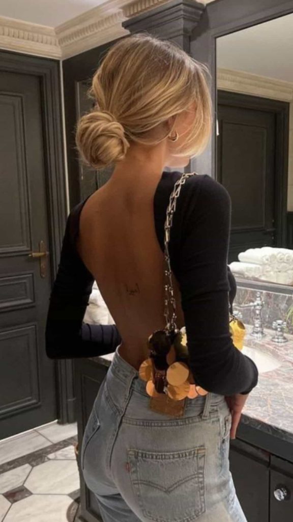 backless top women fashion winter date