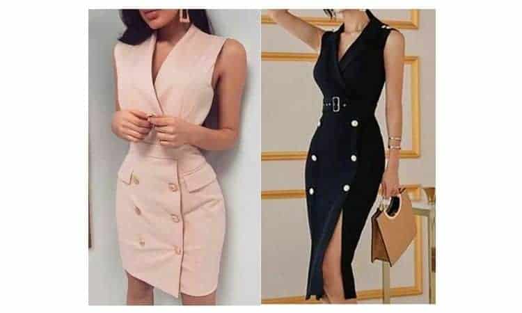 what to wear with a sleeveless blazer dress