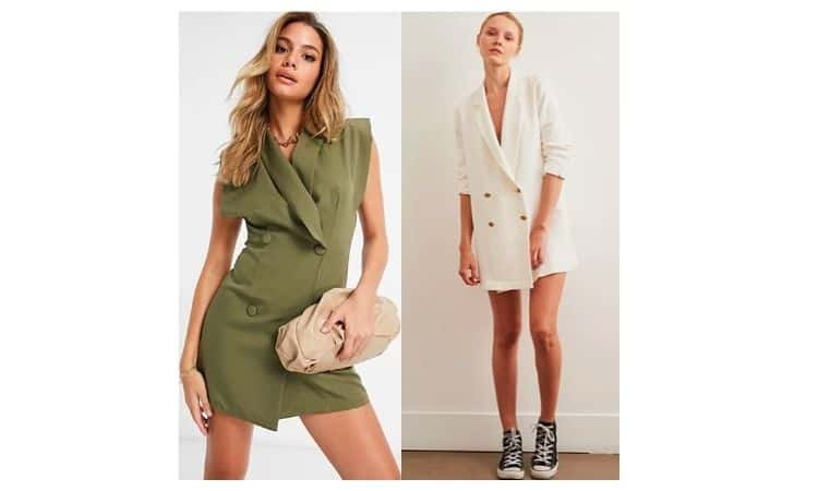 what to wear with a sleeveless blazer dress