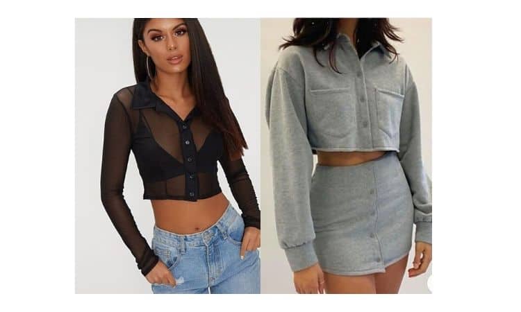 what to wear with cropped button-down shirts