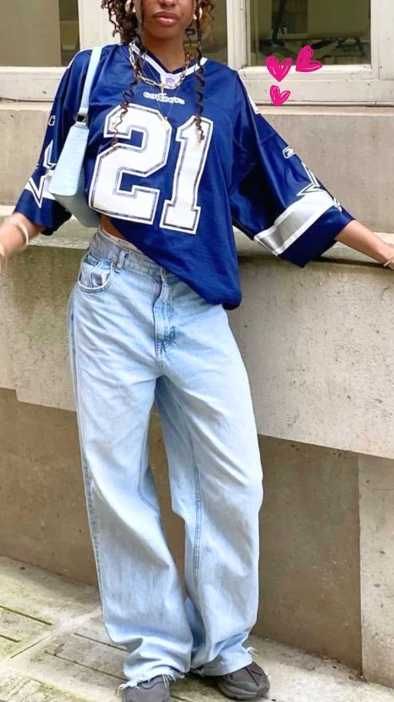 Football jersey outfits