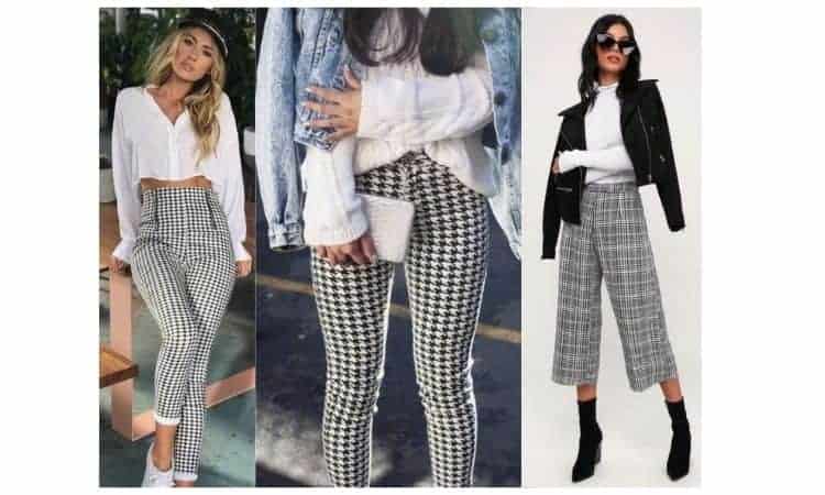 what to wear with houndstooth pants