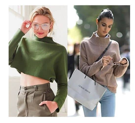 mock neck outfit ideas for ladies