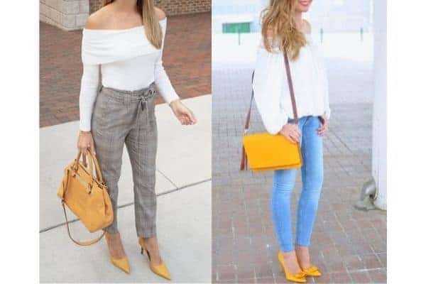 What to wear with mustard yellow shoes