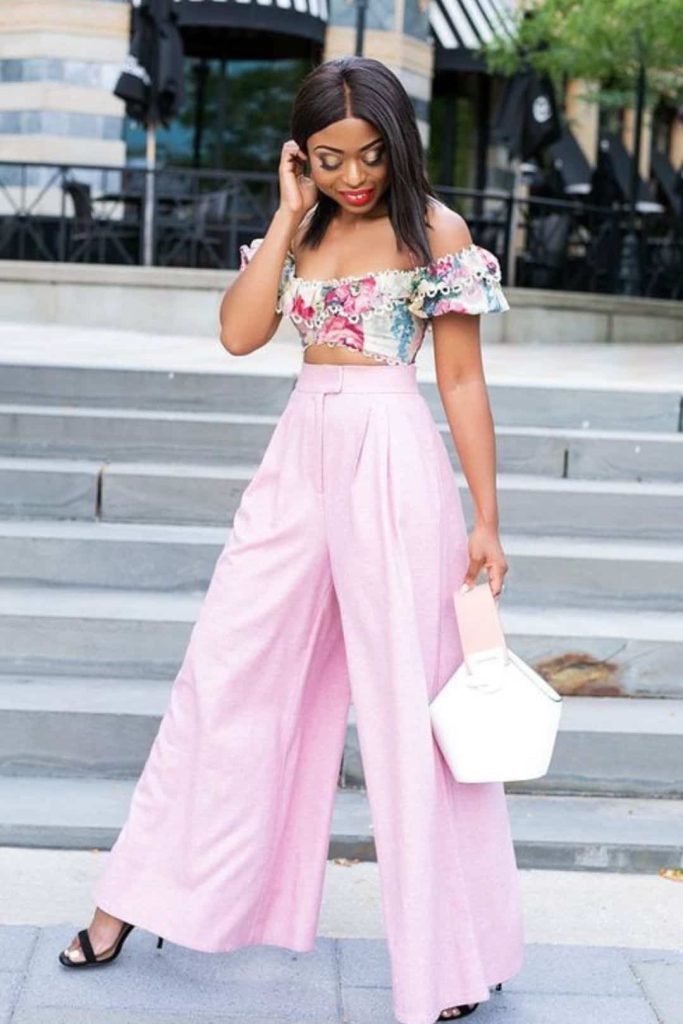 Crop top and Palazzo pants wedding