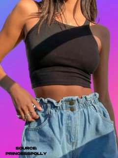 What to wear with paper bag shorts