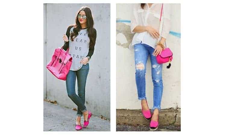 What to wear with pink espadrilles