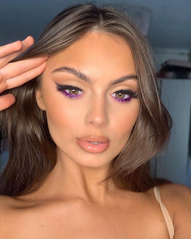 what to wear purple eyeshaow