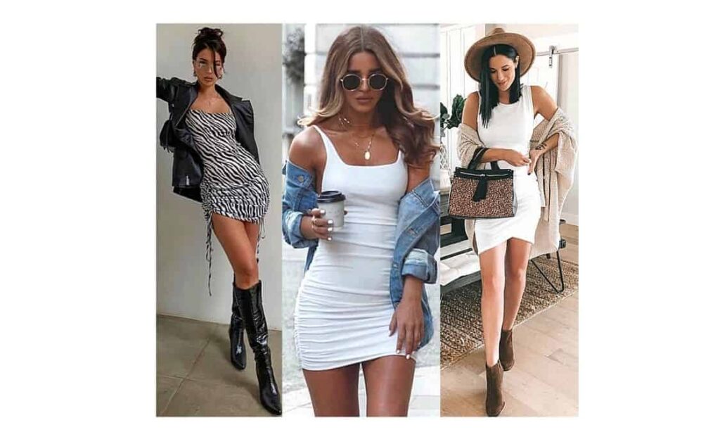 what to wear with a ruched / ruching dress