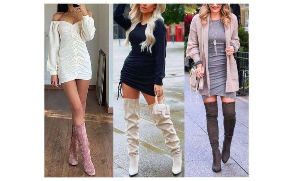 what to wear with a ruched / ruching dress