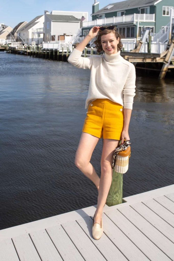 CASUALNESS WITH SAILOR SHORTS