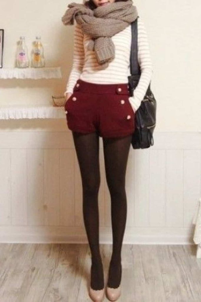 CASUALNESS WITH SAILOR SHORTS