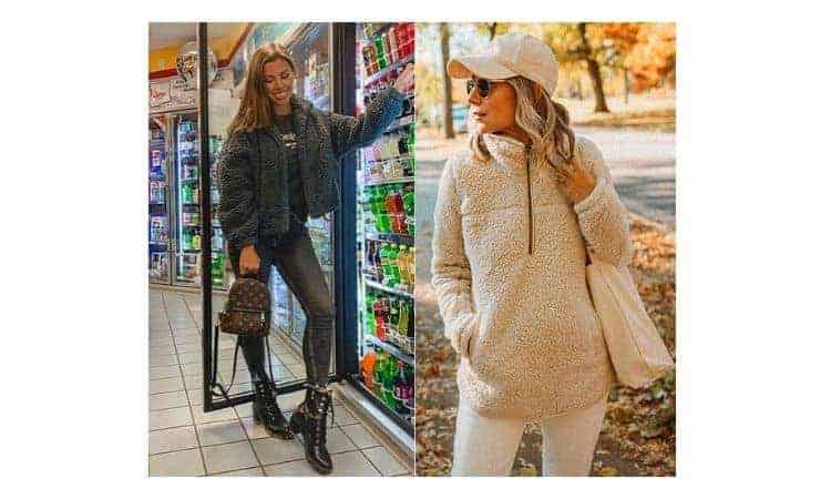 what to wear with a sherpa jacket