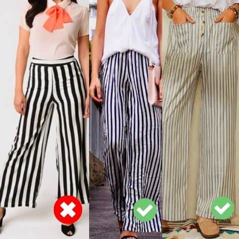 what to wear with striped pants