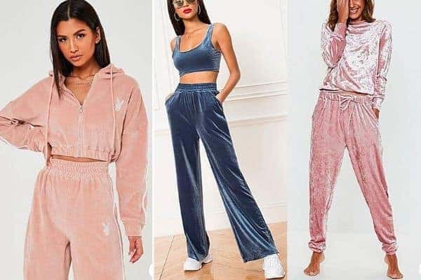 What to wear with velvet joggers / velvet pants?