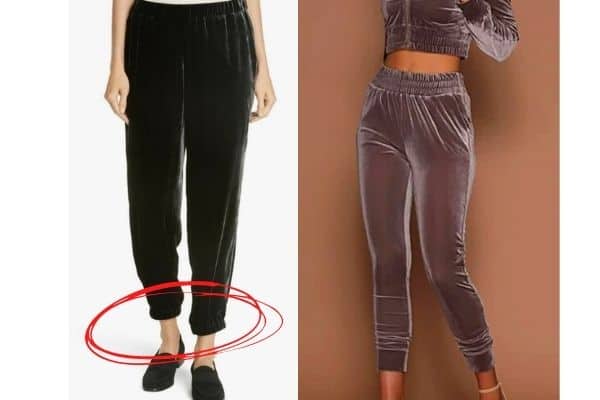 What to wear with velvet joggers / velvet pants?