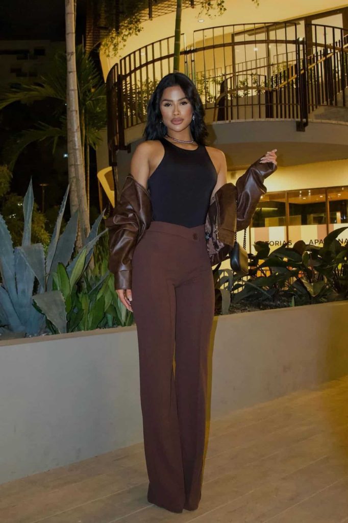 brown dress pants outfit