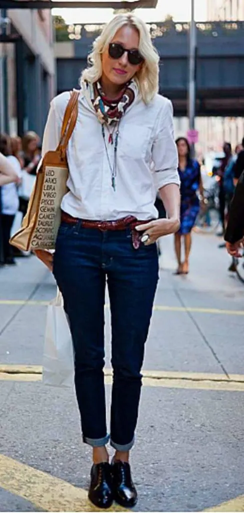 oxford shoes chic outfit