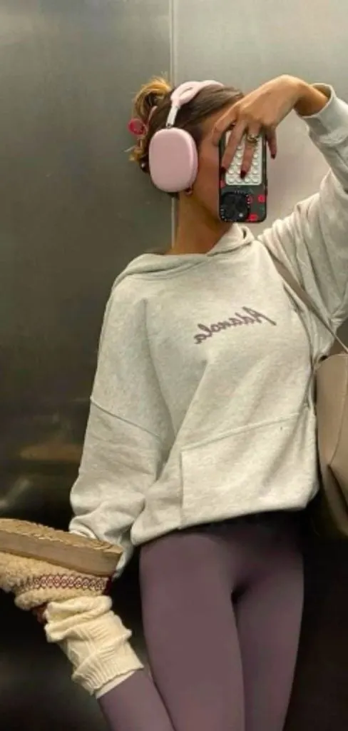 Lululemon outfit and UGG boots