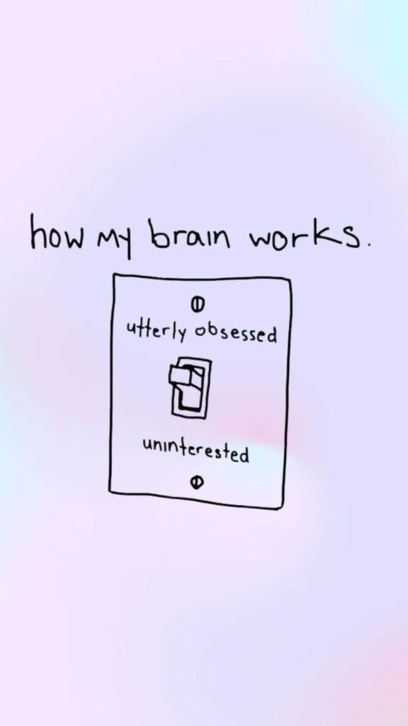 Utterly obsessed vs uninterested wallpaper