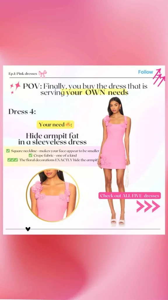 how to hide armpit fat in dress