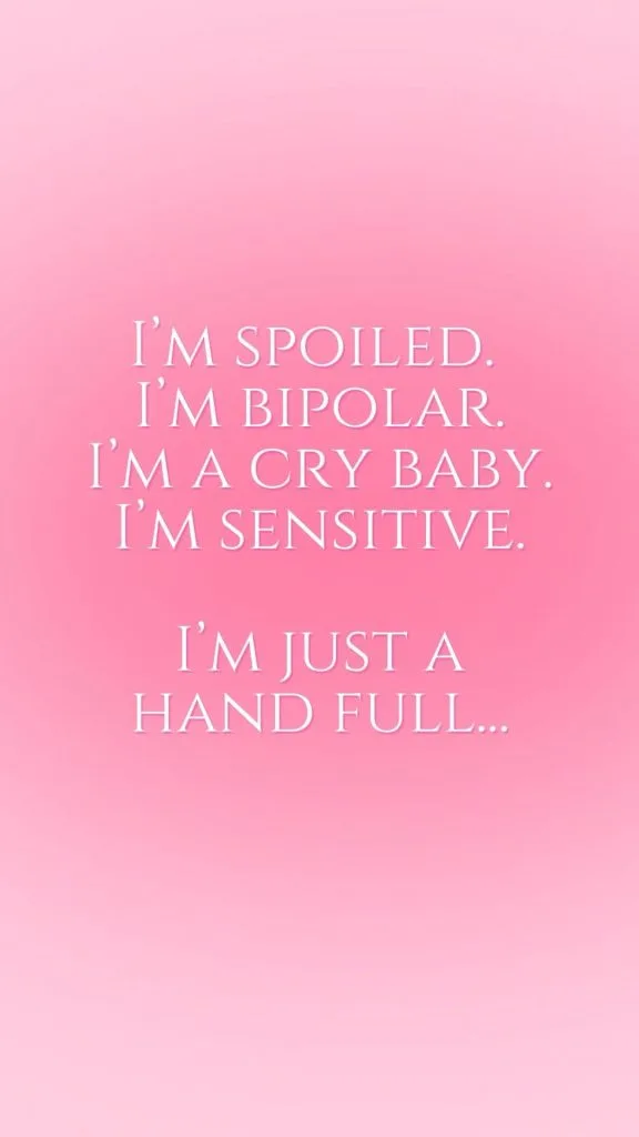 Pink I'm a cry baby wallpaper