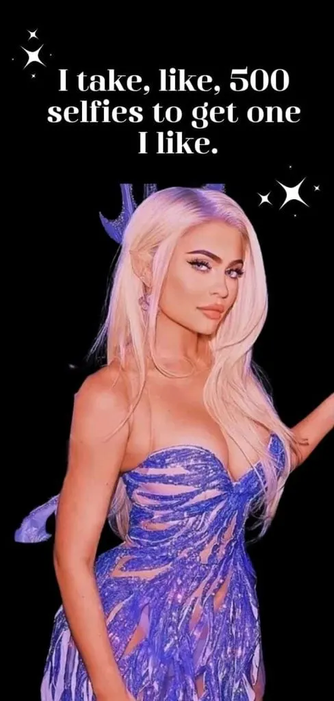 Kylie Jenner funny quote wallpaper